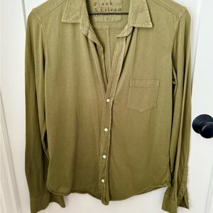 Frank & Eileen Women’s Olive Button Down Shirt